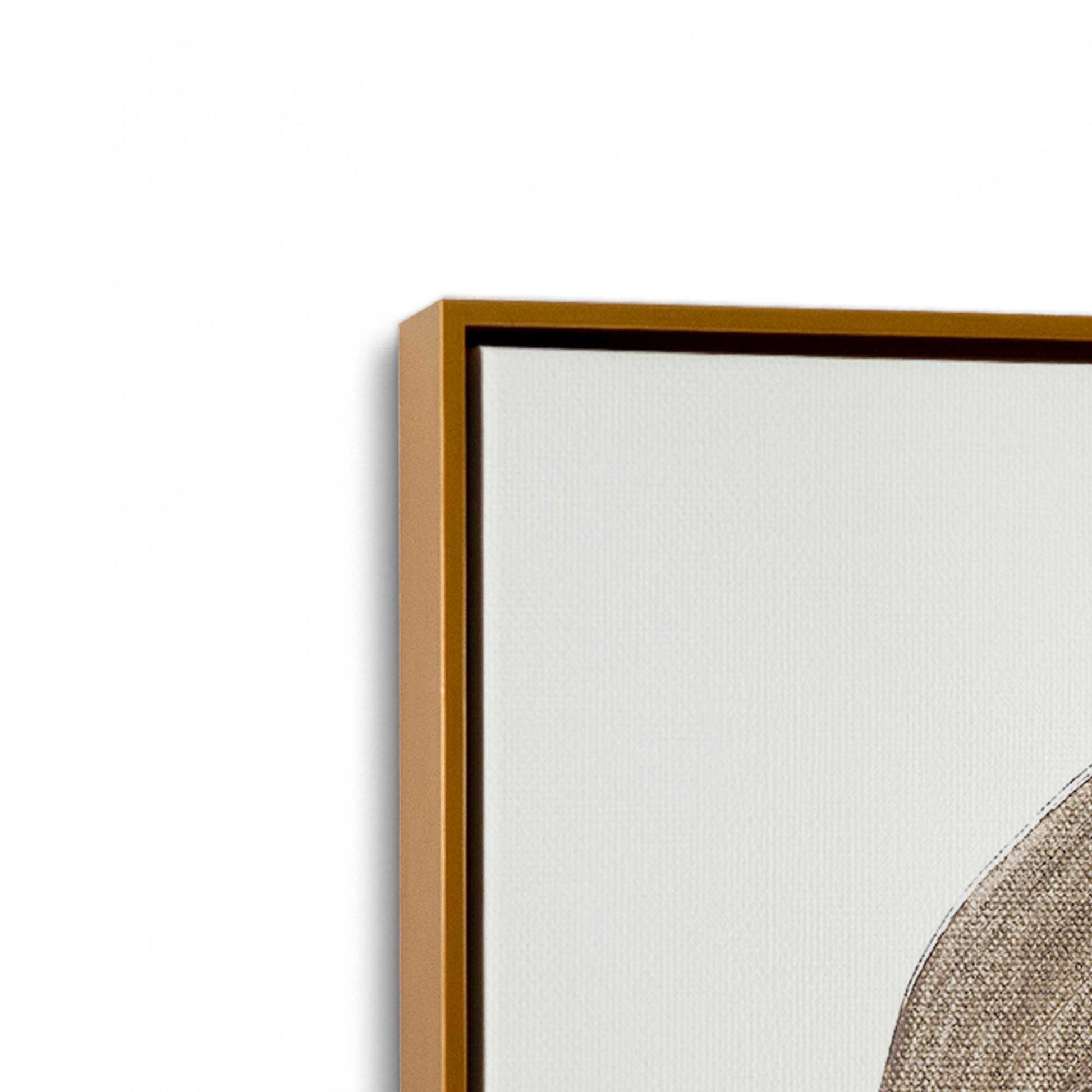 [Color:Polished Gold], Picture of art in a Polished Gold frame at an angle