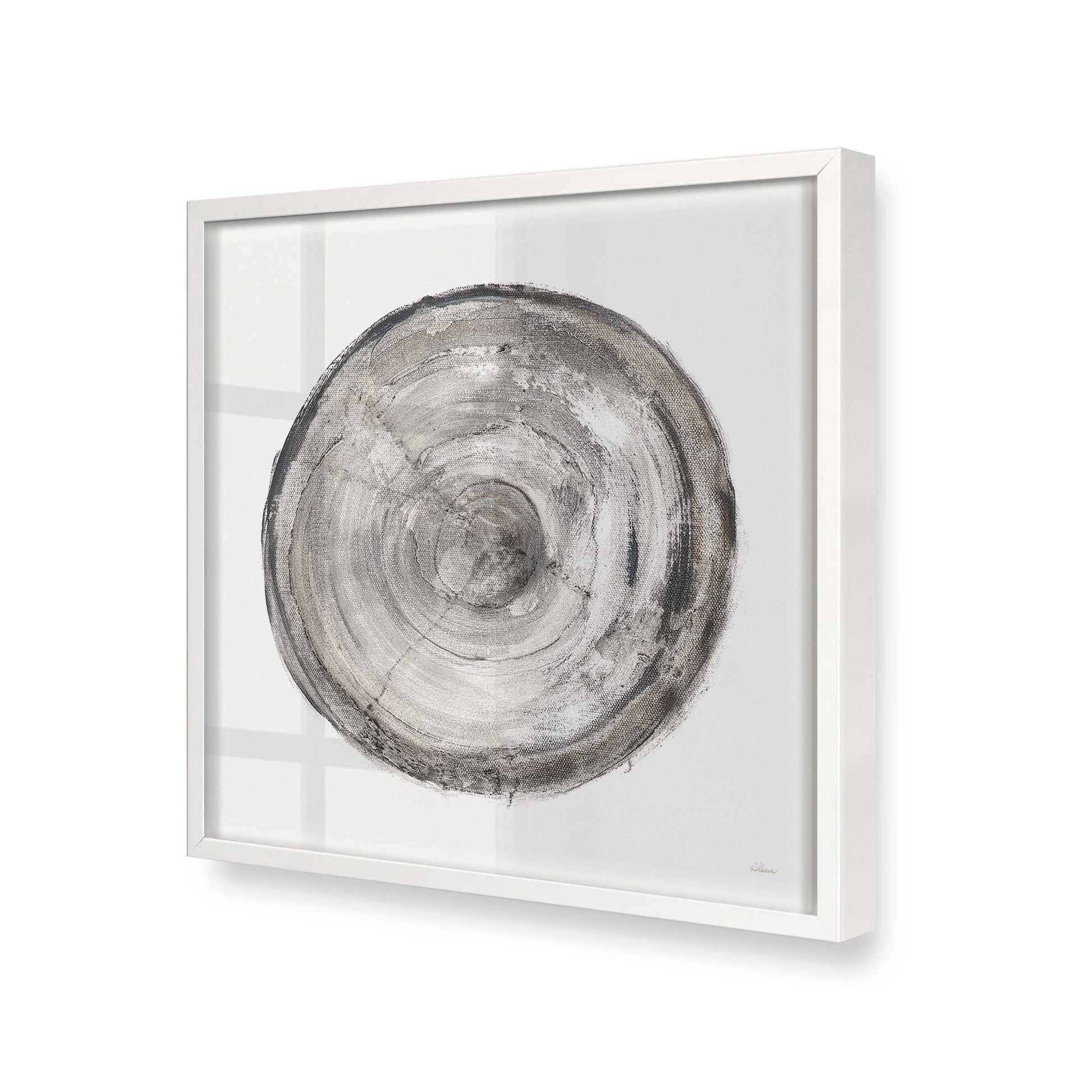 [Color:Opaque White], Picture of art in a Opaque White frame at an angle