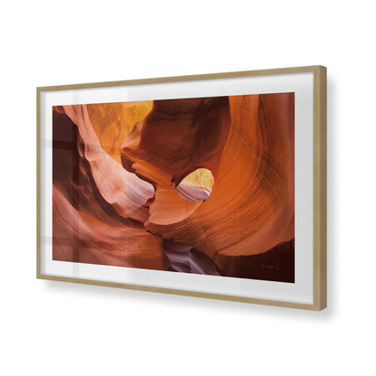 [Color:Brushed Gold], Picture of art in a Brushed Gold frame of the corner