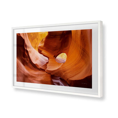 [Color:Opaque White], Picture of art in a Opaque White frame of the corner