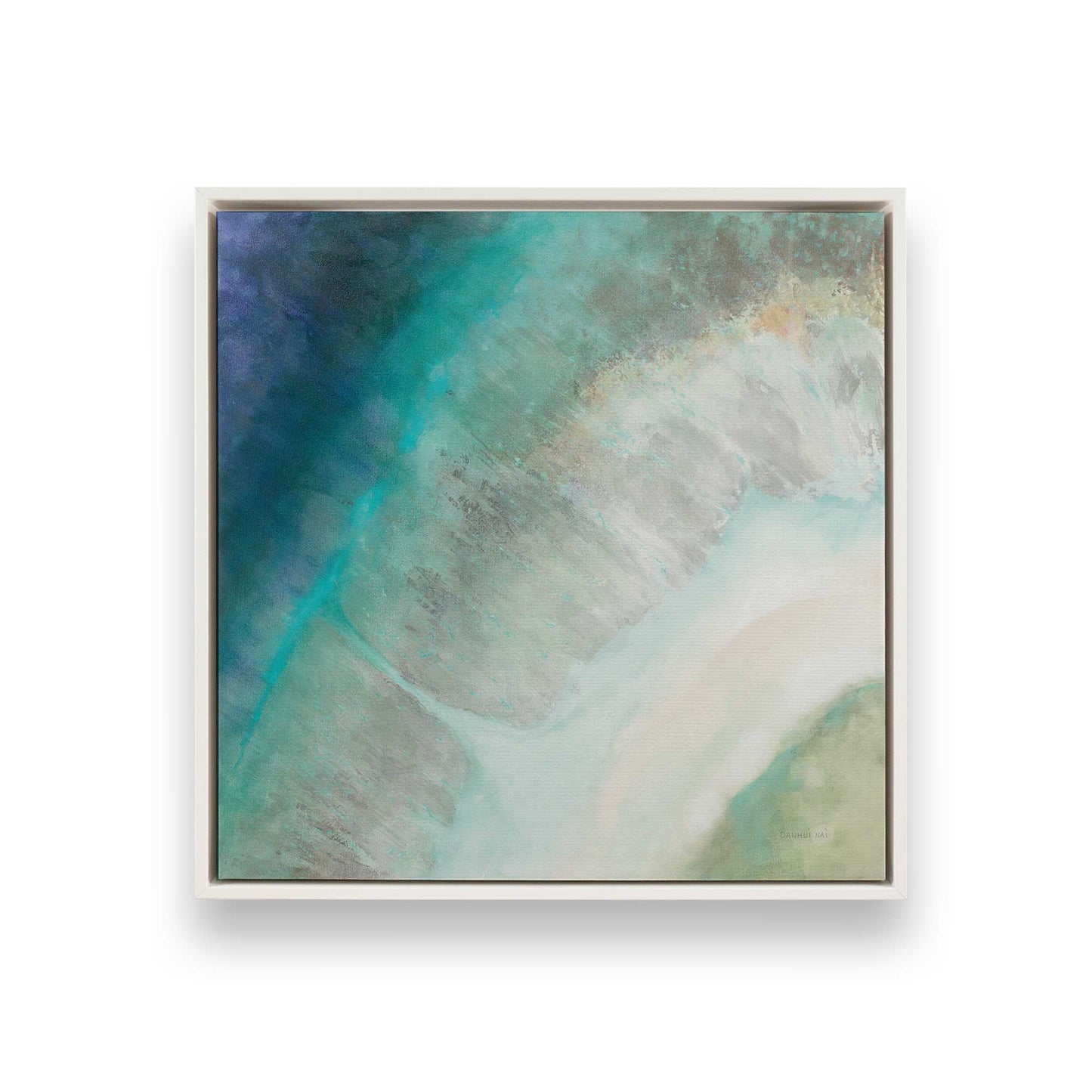 [Color:Opaque White], Picture of art in a White frame