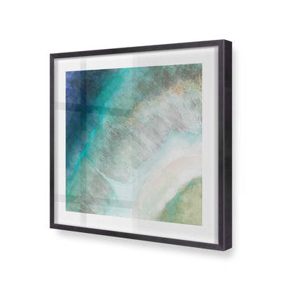 [Color:Weathered Zinc], Picture of art in a Weathered Zinc frame at an angle