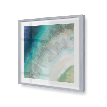 [Color:Polished Chrome], Picture of art in a Polished Chrome frame at an angle