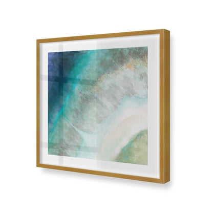 [Color:Polished Gold], Picture of art in a Polished Gold frame at an angle