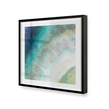 [Color:Satin Black], Picture of art in a Satin Black frame at an angle