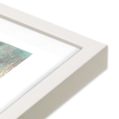 [Color:Opaque White], Picture of art in a Opaque White frame of the corner