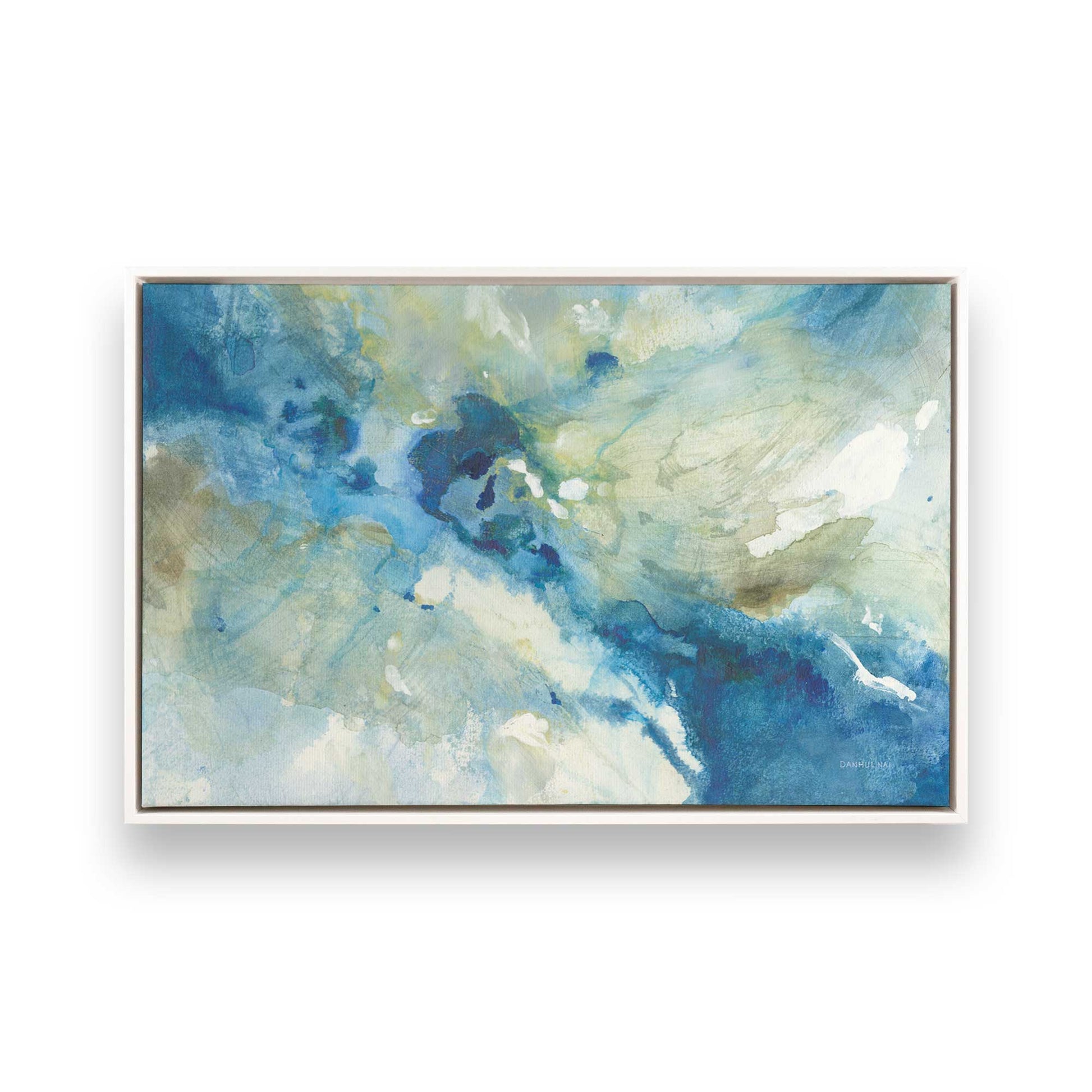 [Color:Opaque White], Picture of art in a White frame