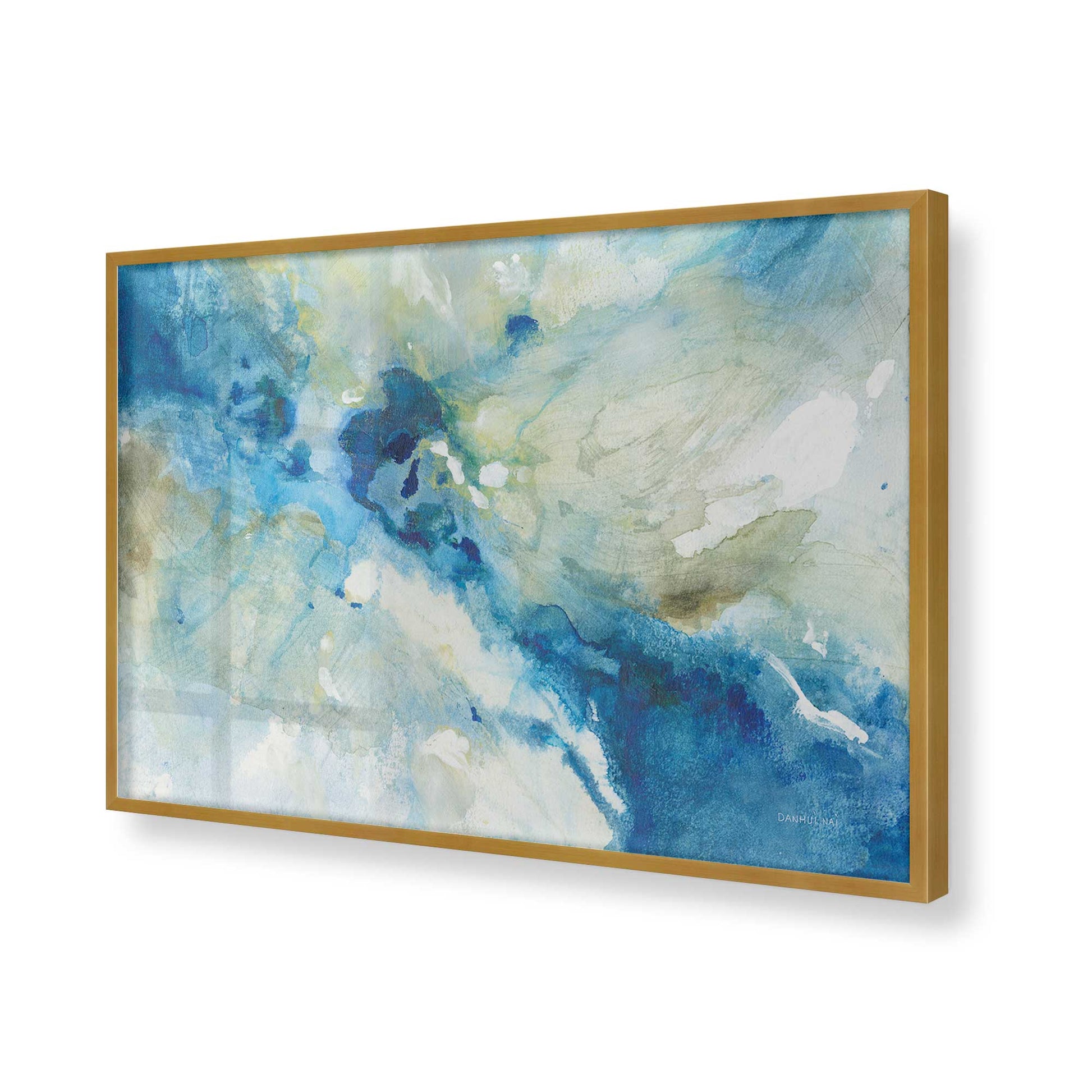 [Color:Polished Gold], Picture of art in a Polished Gold frame of the corner