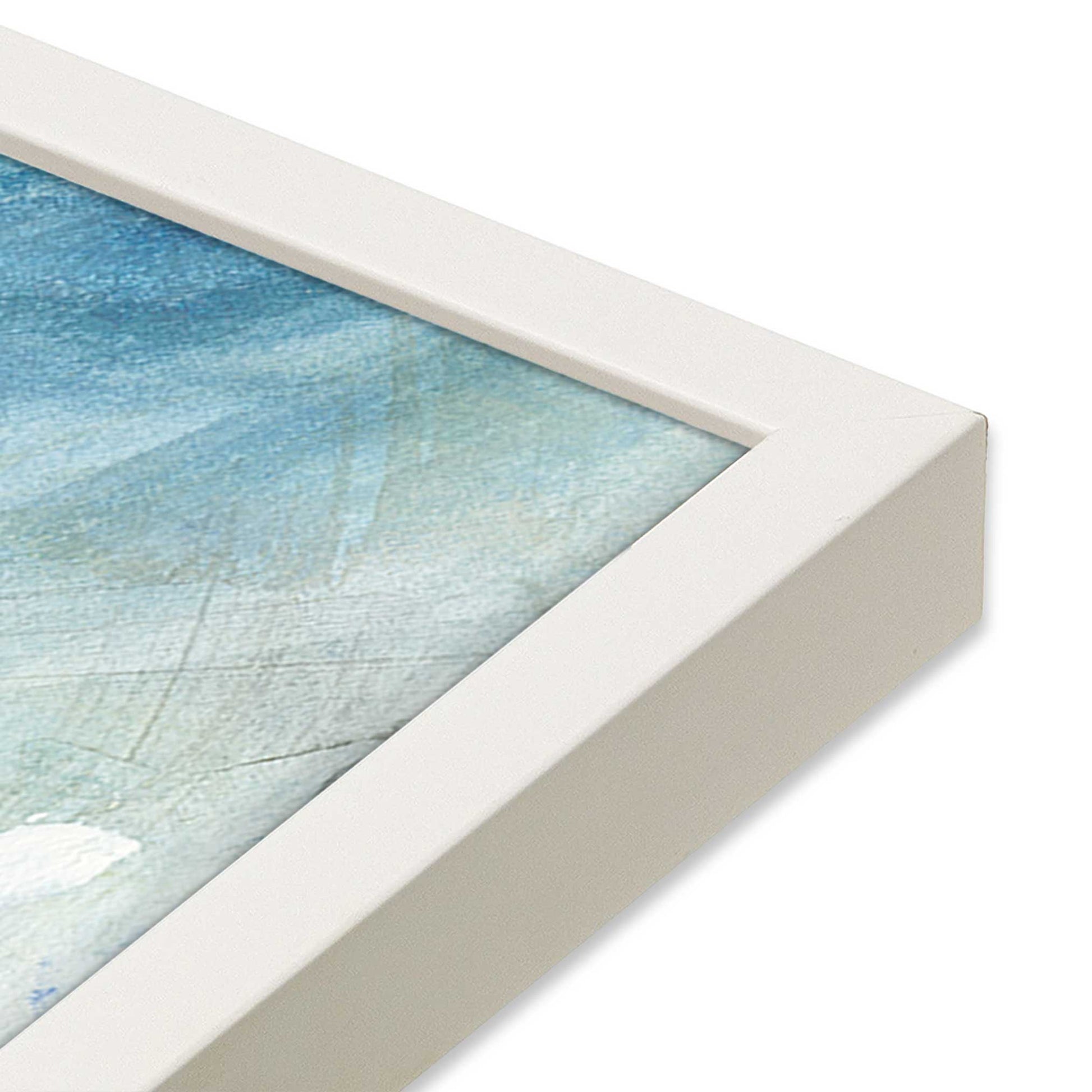 [Color:Opaque White], Picture of art in a Opaque White frame at an angle