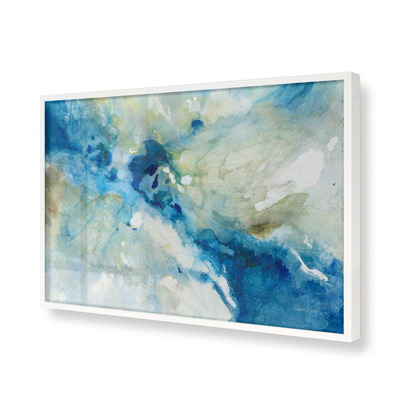 [Color:Opaque White], Picture of art in a Opaque White frame of the corner