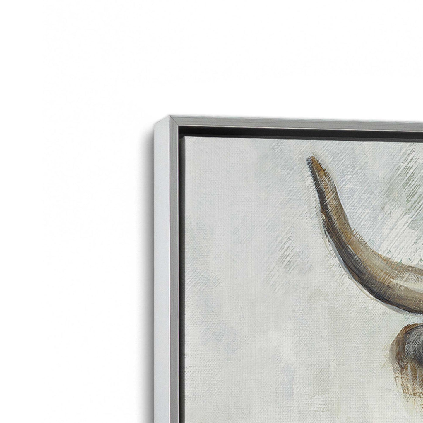 [Color:Polished Chrome], Picture of art in a Polished Chrome frame at an angle