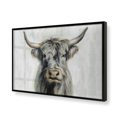 [Color:Satin Black], Picture of art in a Satin Black frame of the corner