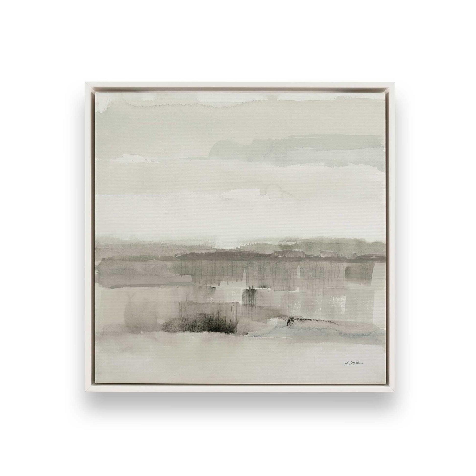 [Color:Opaque White], Picture of art in a White frame