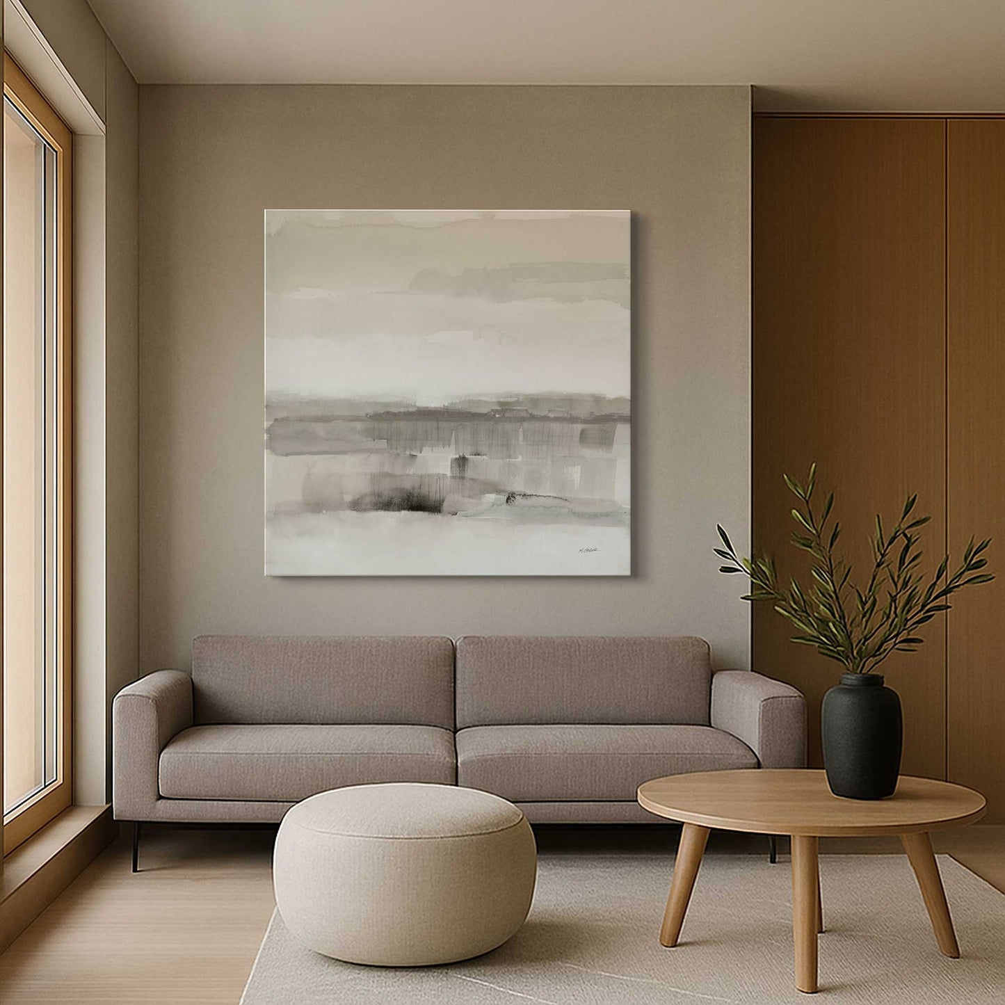 [Color:Stretched Canvas], Picture of art in a room