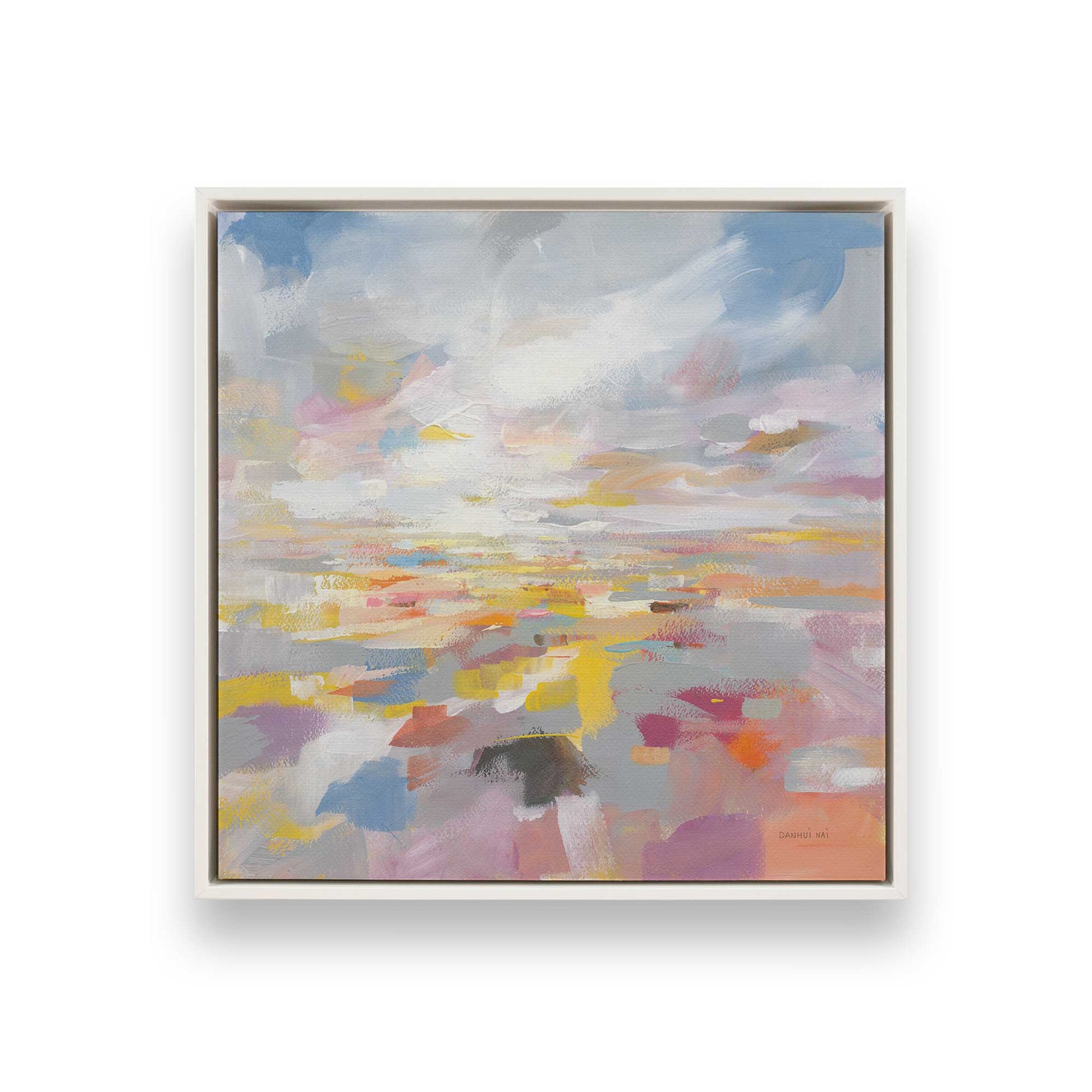 [Color:Opaque White], Picture of art in a White frame