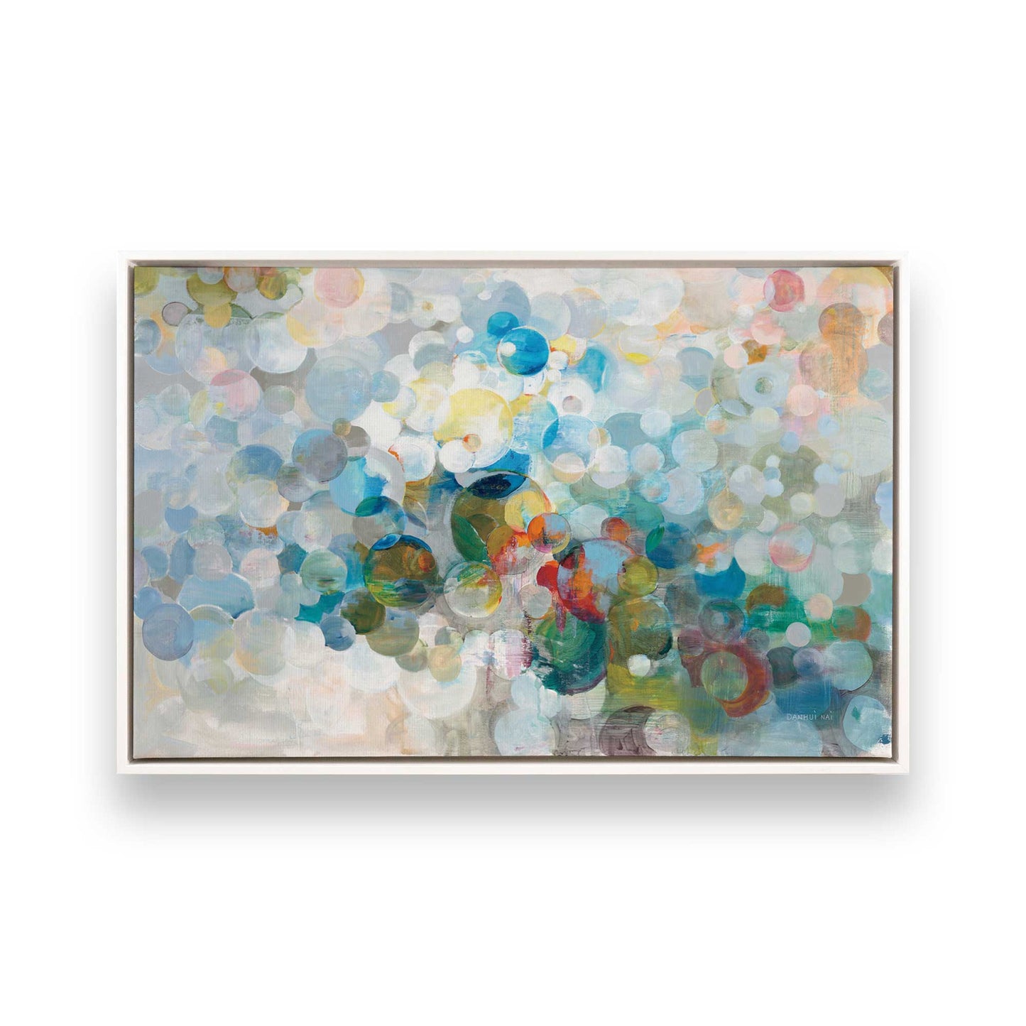 [Color:Opaque White], Picture of art in a White frame