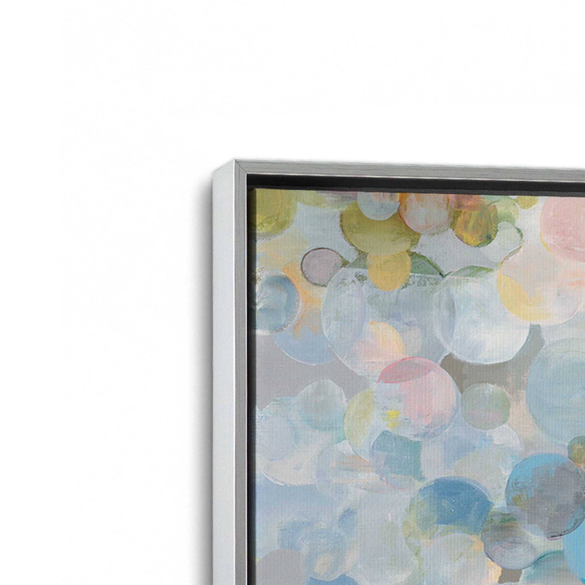 [Color:Polished Chrome], Picture of art in a Polished Chrome frame at an angle