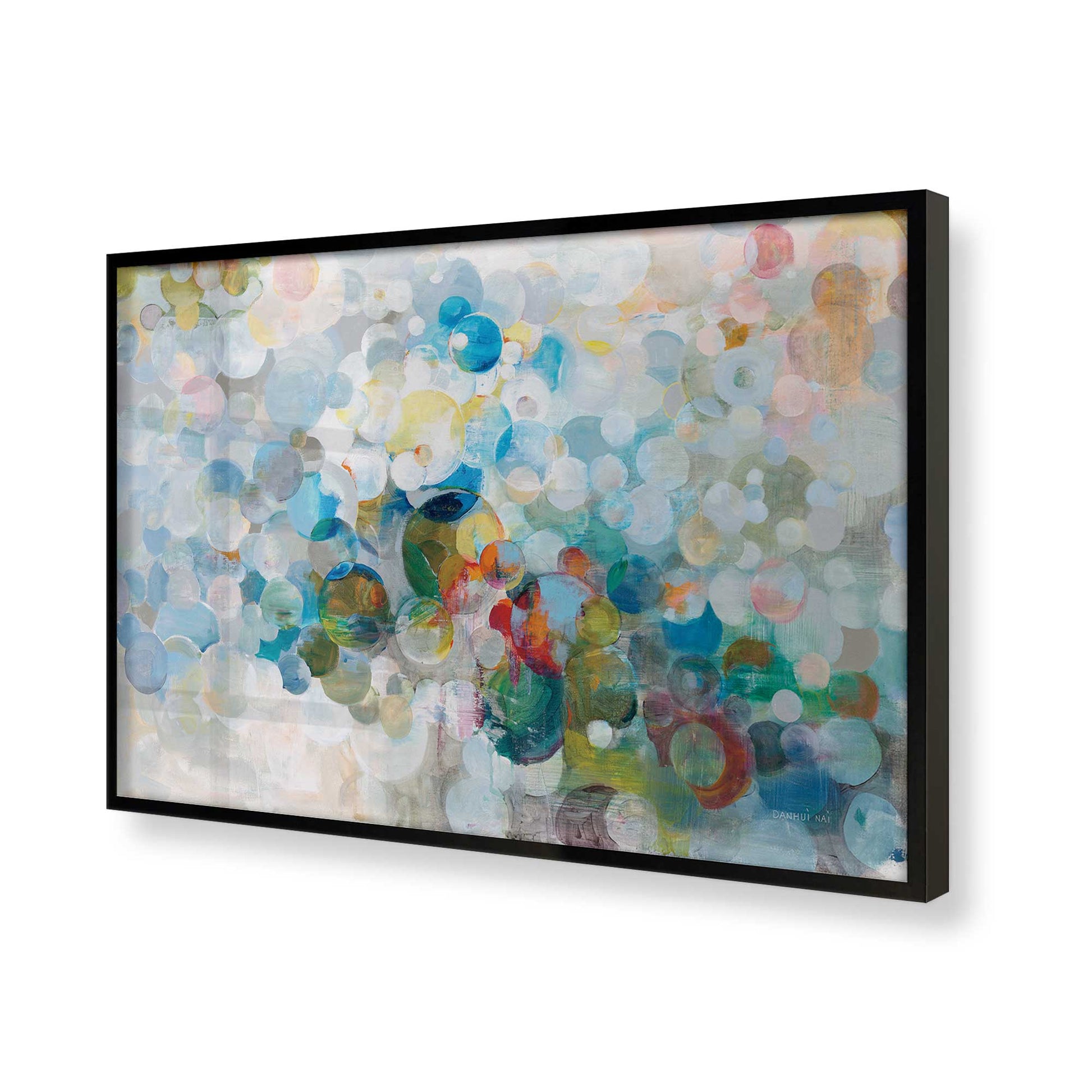 [Color:Satin Black], Picture of art in a Satin Black frame of the corner