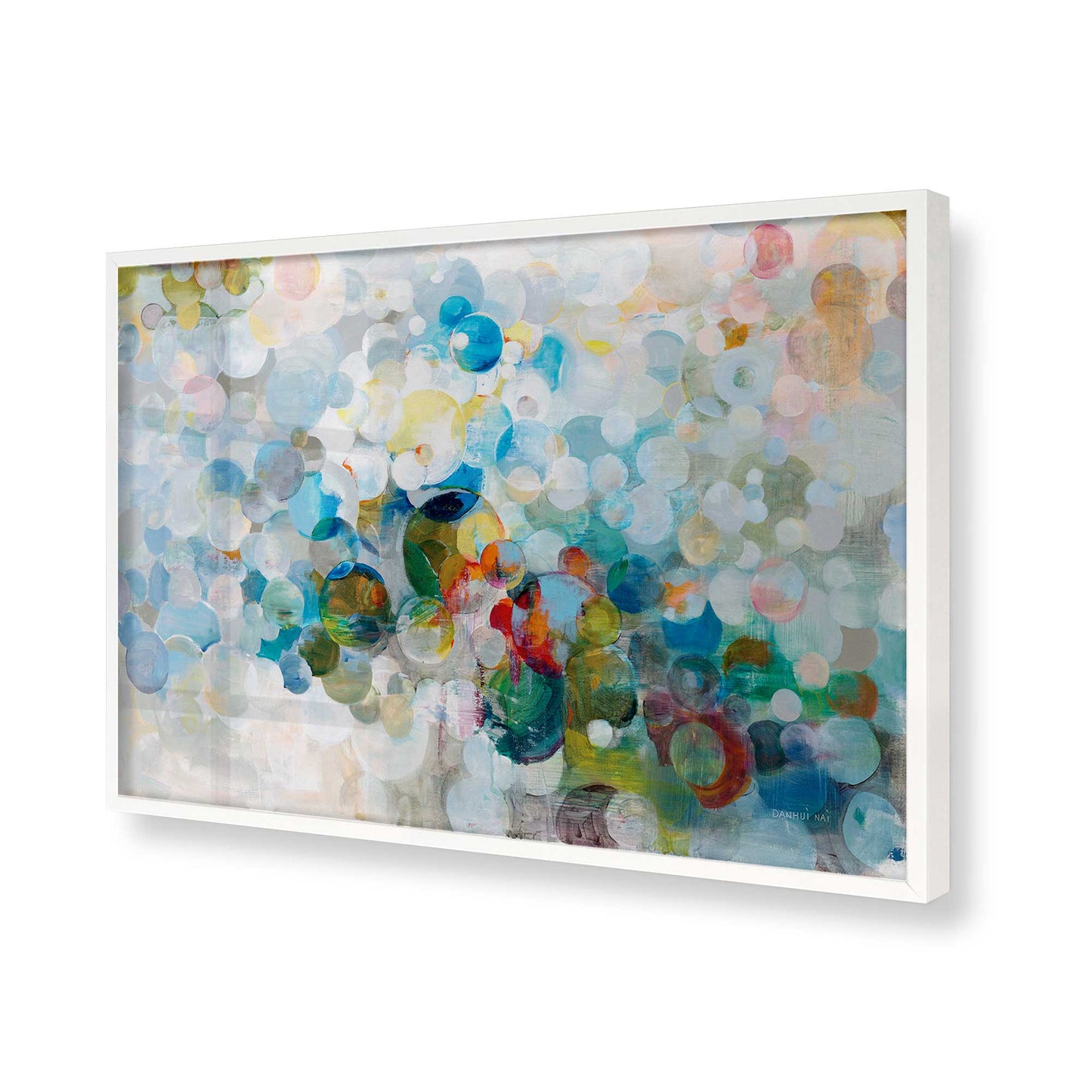 [Color:Opaque White], Picture of art in a Opaque White frame of the corner