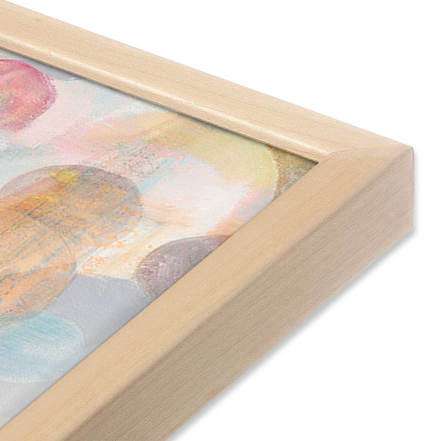 [Color:Raw Maple], Picture of art in a Raw Maple frame at an angle