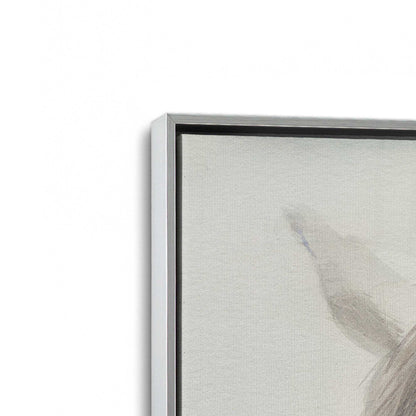 [Color:Polished Chrome], Picture of art in a Polished Chrome frame at an angle