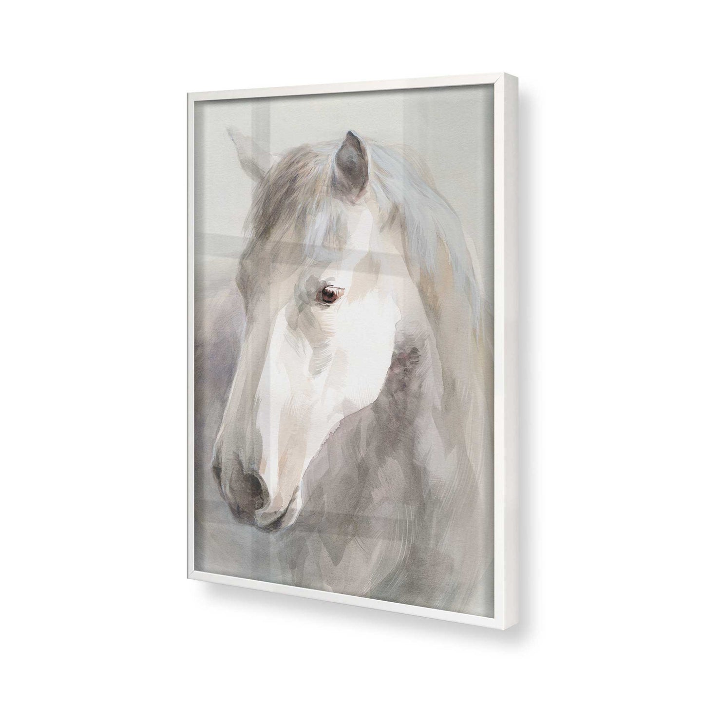 [Color:Opaque White], Picture of art in a Opaque White frame of the corner