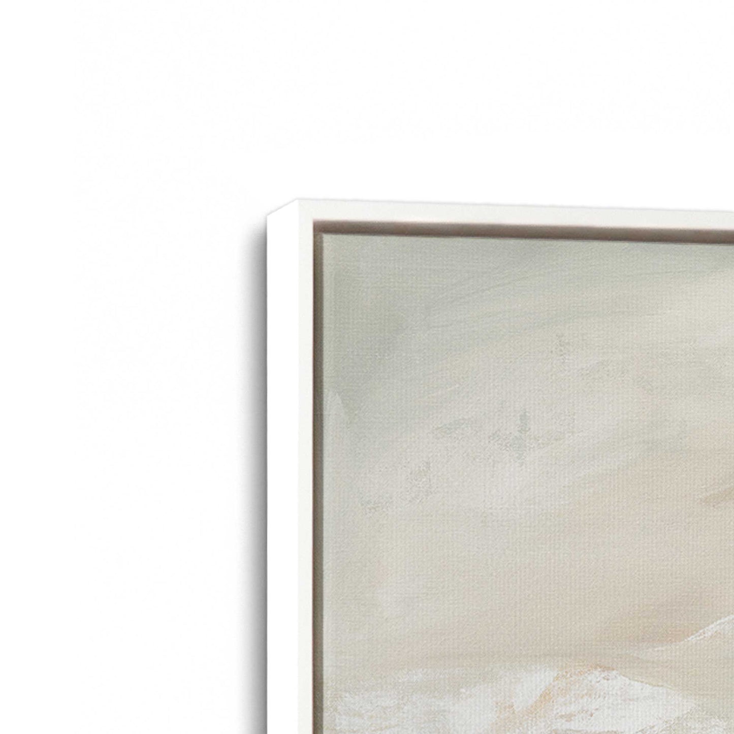 [Color:Opaque White], Picture of art in a White frame at an angle