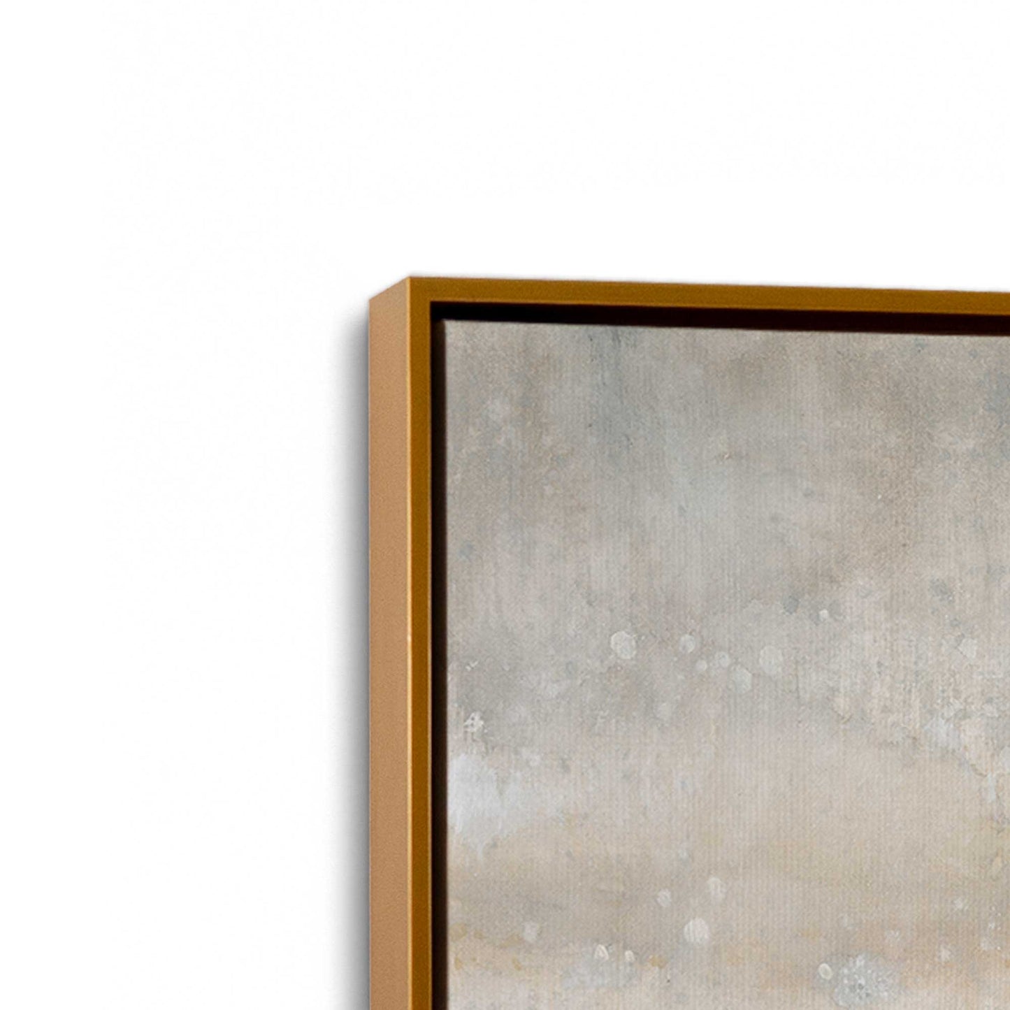 [Color:Polished Gold], Picture of art in a Polished Gold frame at an angle