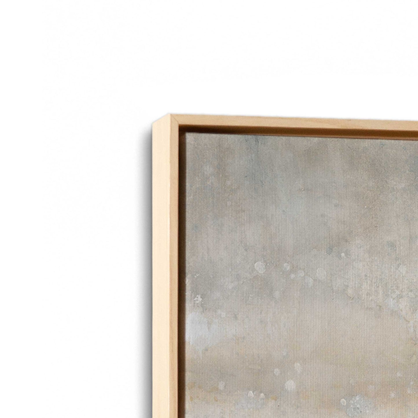 [Color:American Maple], Picture of art in a American Maple frame at an angle