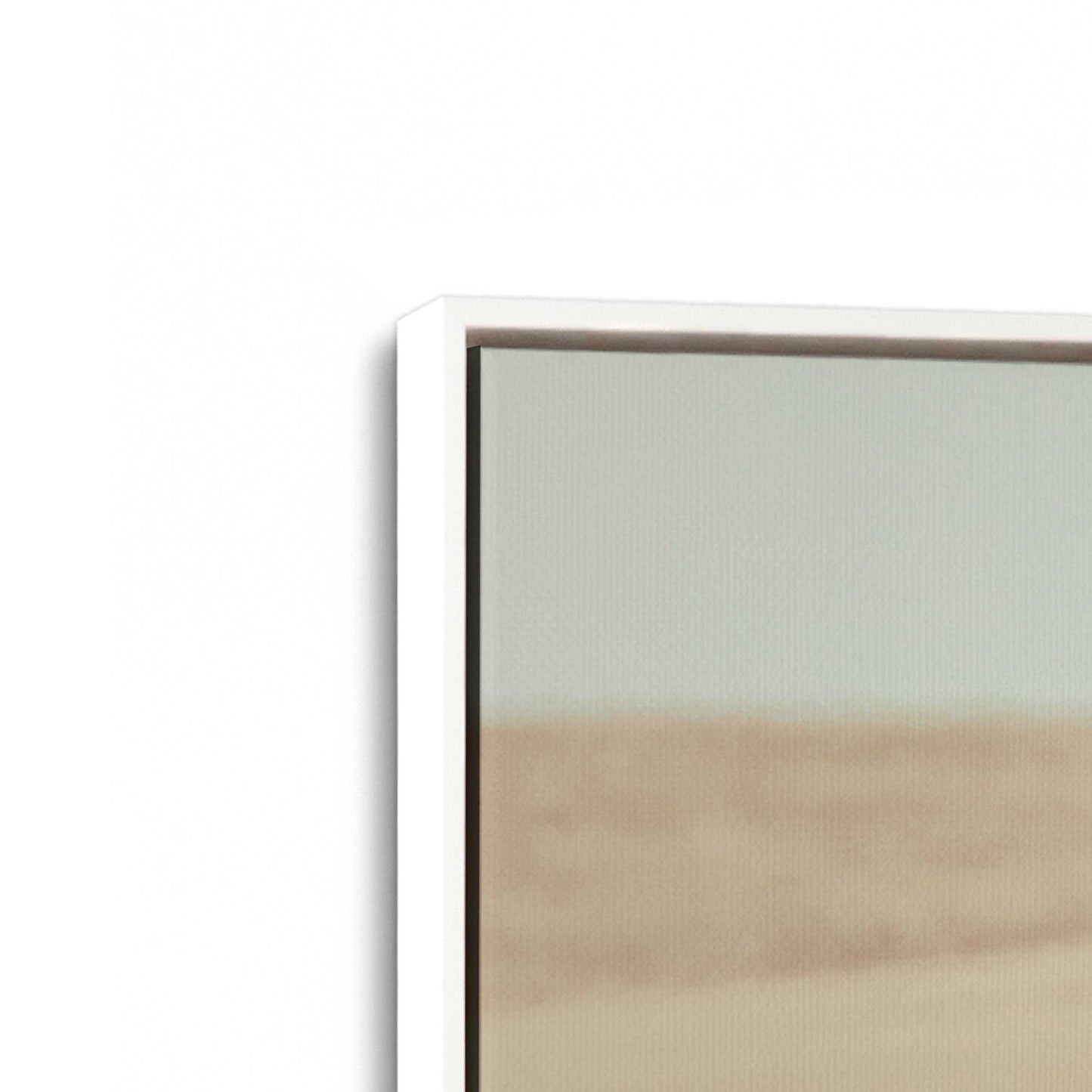 [Color:Opaque White], Picture of art in a White frame at an angle