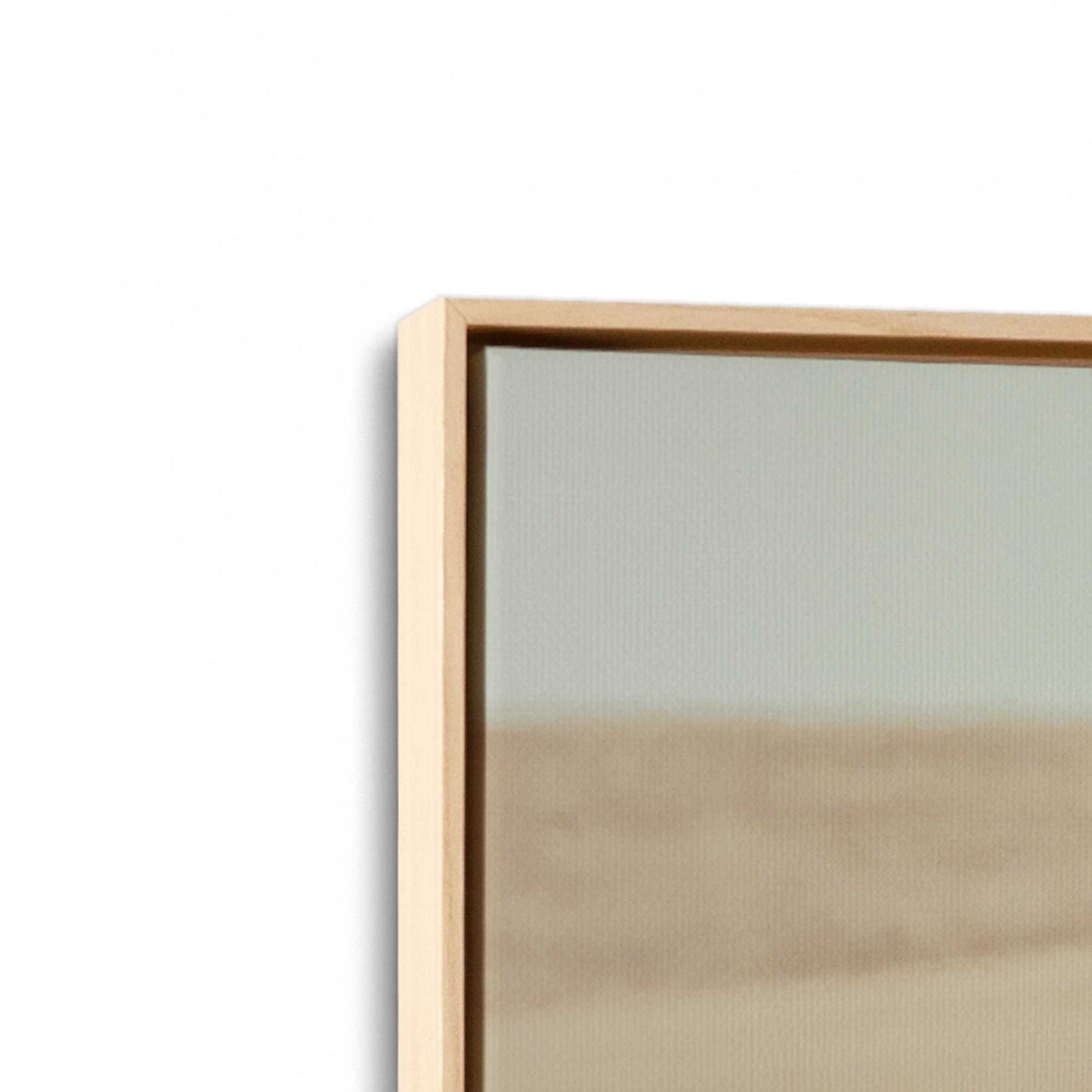 [Color:American Maple], Picture of art in a American Maple frame at an angle