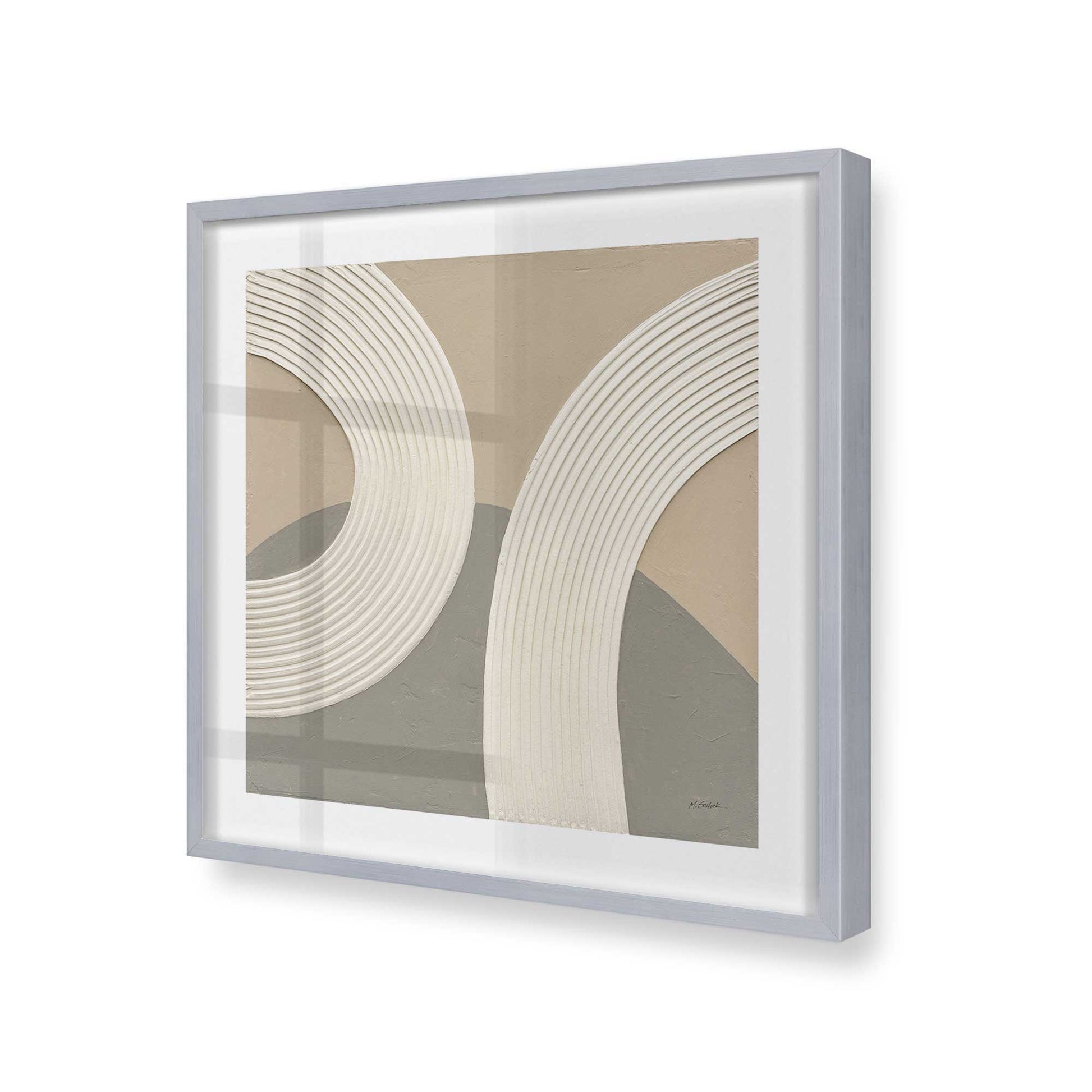 [Color:Polished Chrome], Picture of art in a Polished Chrome frame at an angle