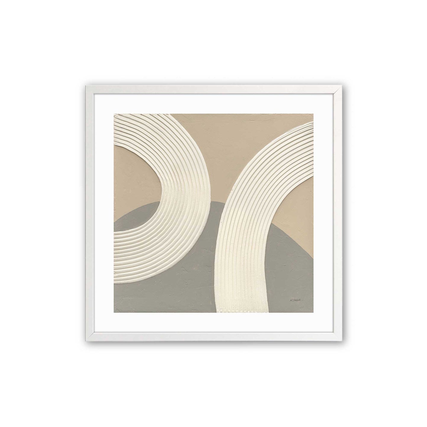 [Color:Opaque White], Picture of art in a Opaque White frame