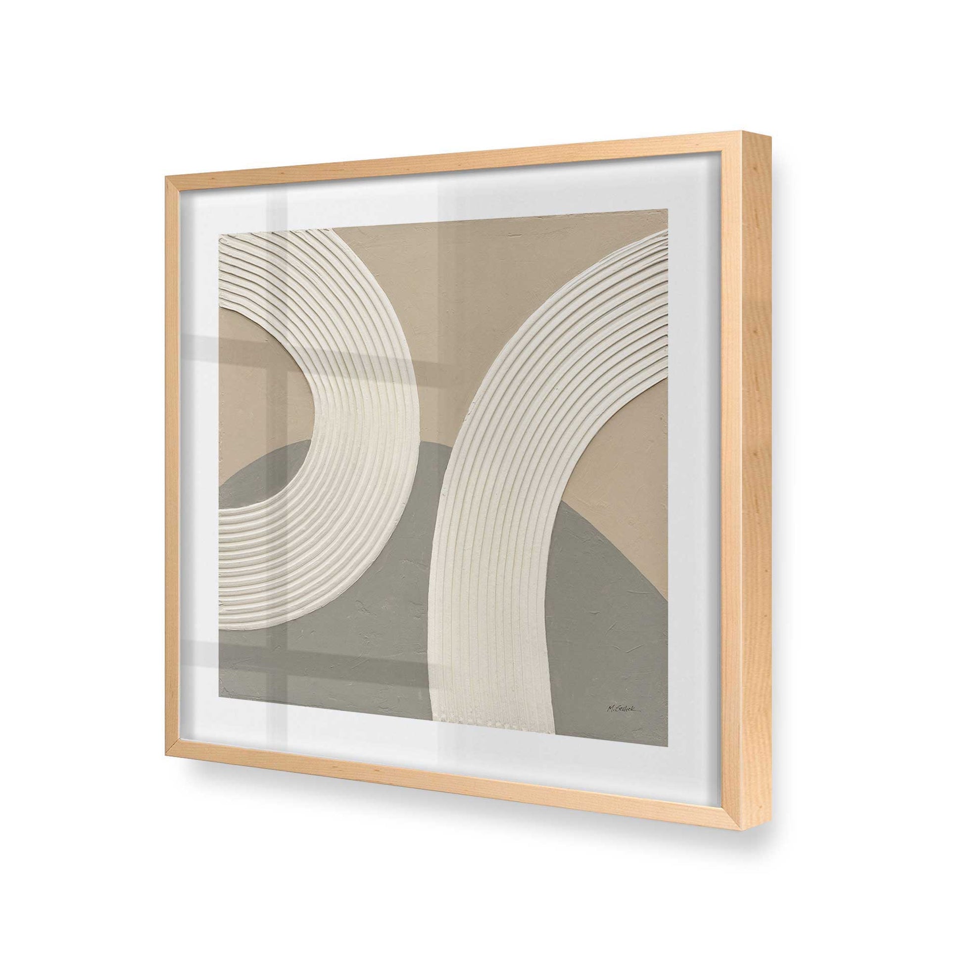 [Color:Raw Maple], Picture of art in a Raw Maple frame at an angle