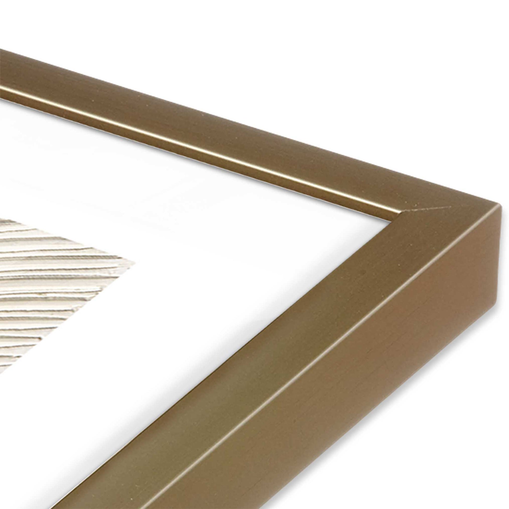 [Color:Brushed Gold], Picture of art in a Brushed Gold frame of the corner