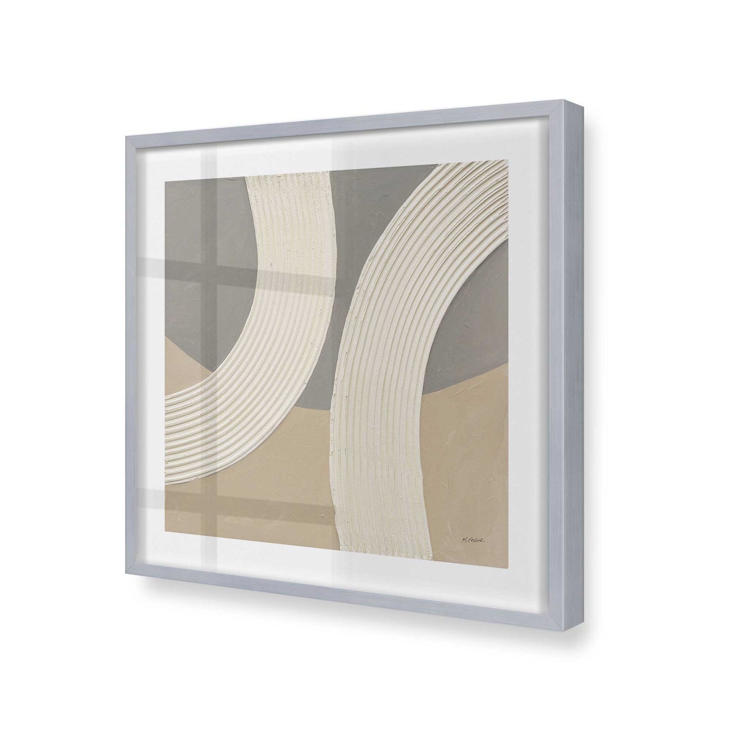 [Color:Polished Chrome], Picture of art in a Polished Chrome frame at an angle