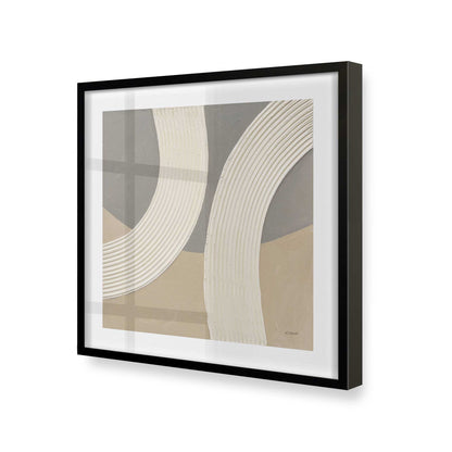 [Color:Satin Black], Picture of art in a Satin Black frame at an angle