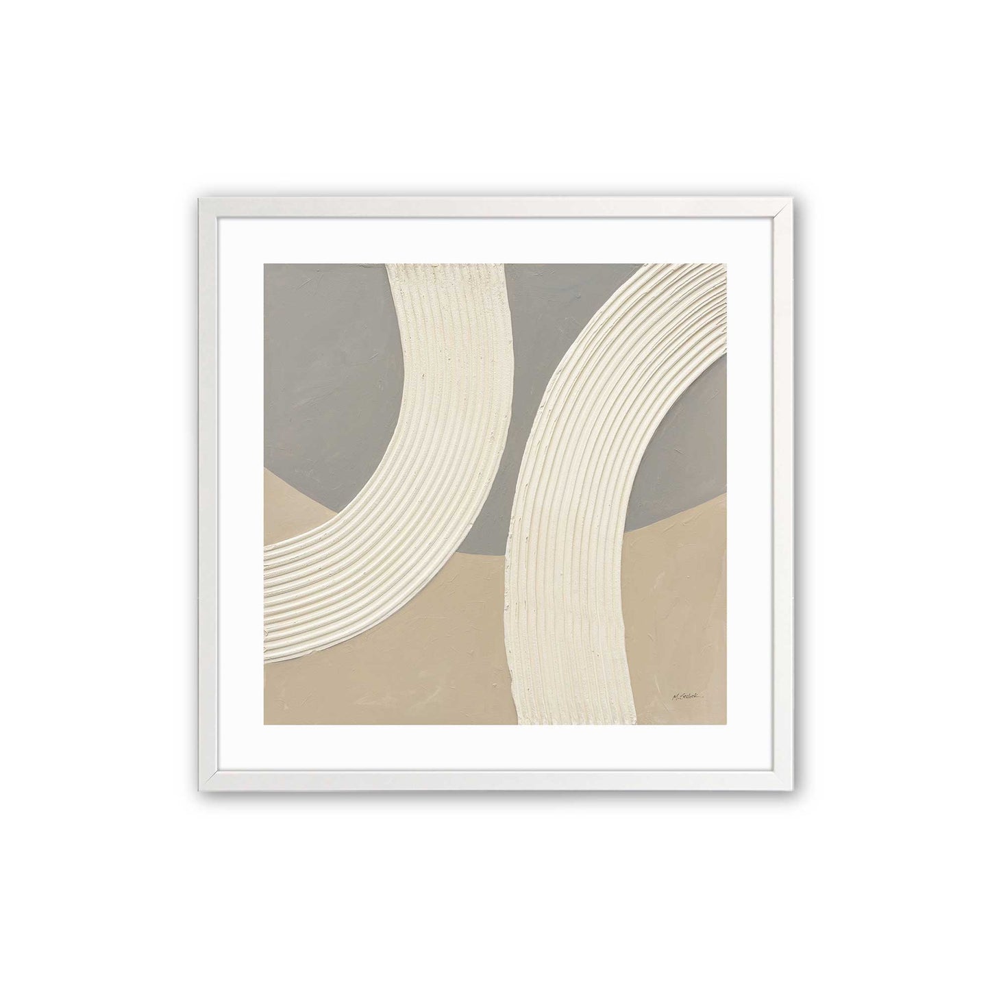 [Color:Opaque White], Picture of art in a Opaque White frame