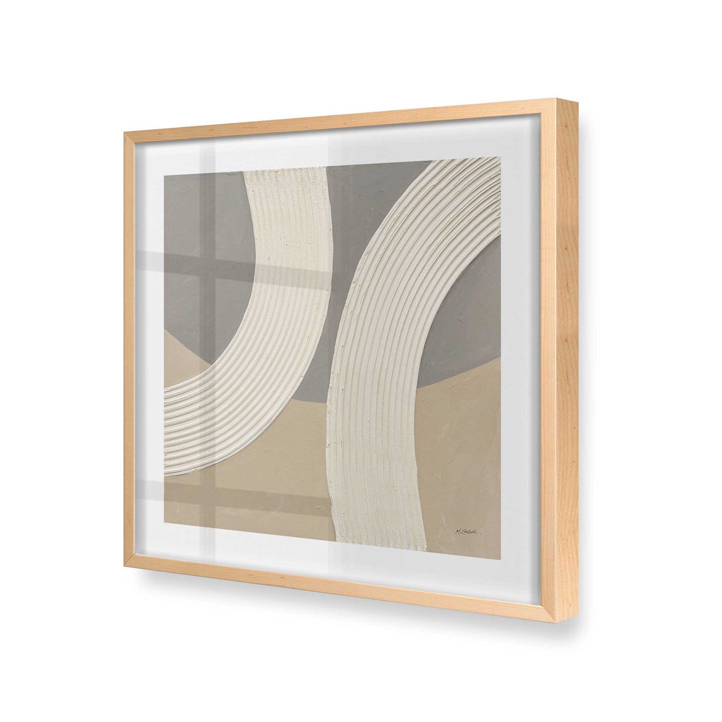 [Color:Raw Maple], Picture of art in a Raw Maple frame at an angle