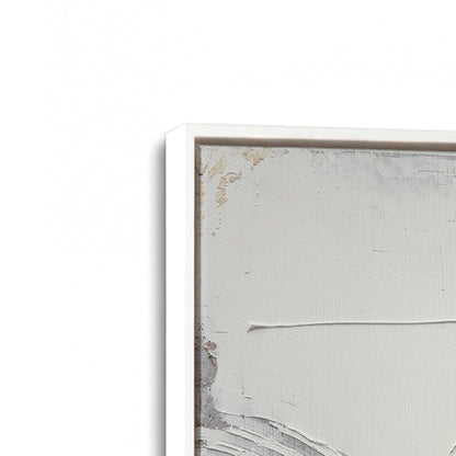 [Color:Opaque White], Picture of art in a White frame at an angle