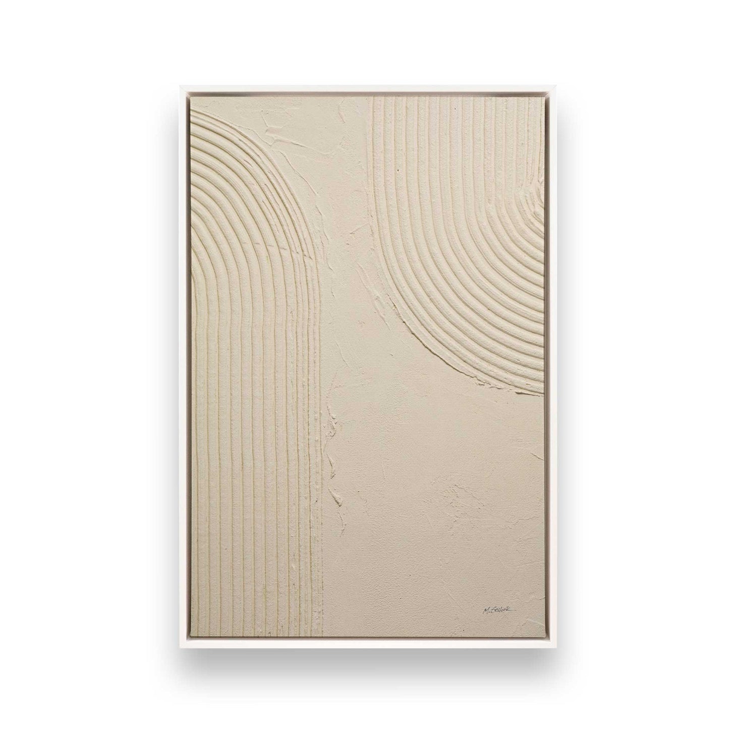 [Color:Opaque White], Picture of art in a White frame