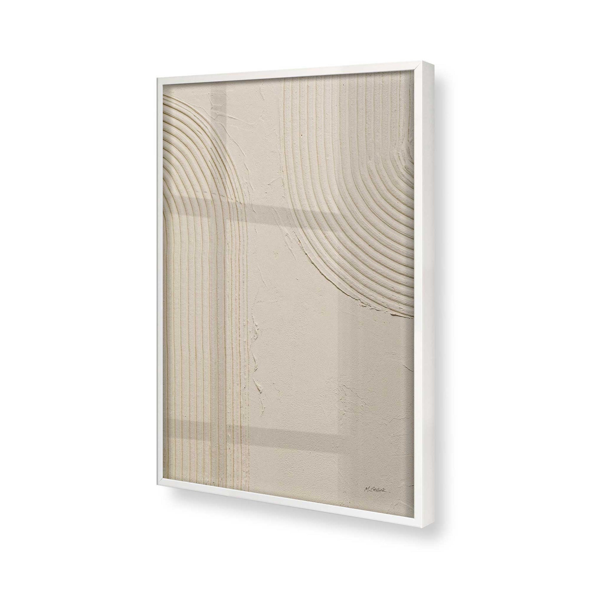 [Color:Opaque White], Picture of art in a Opaque White frame of the corner