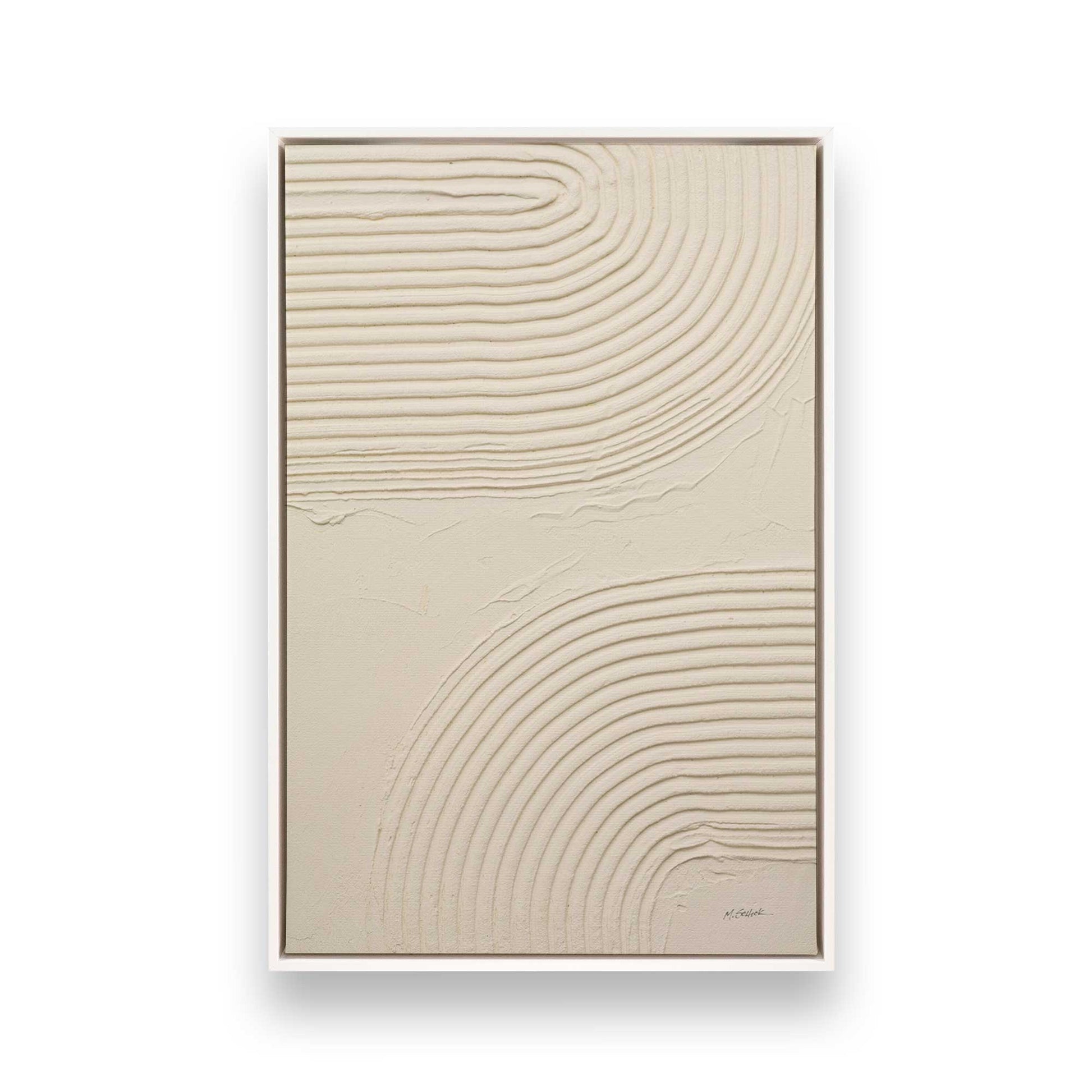 [Color:Opaque White], Picture of art in a White frame