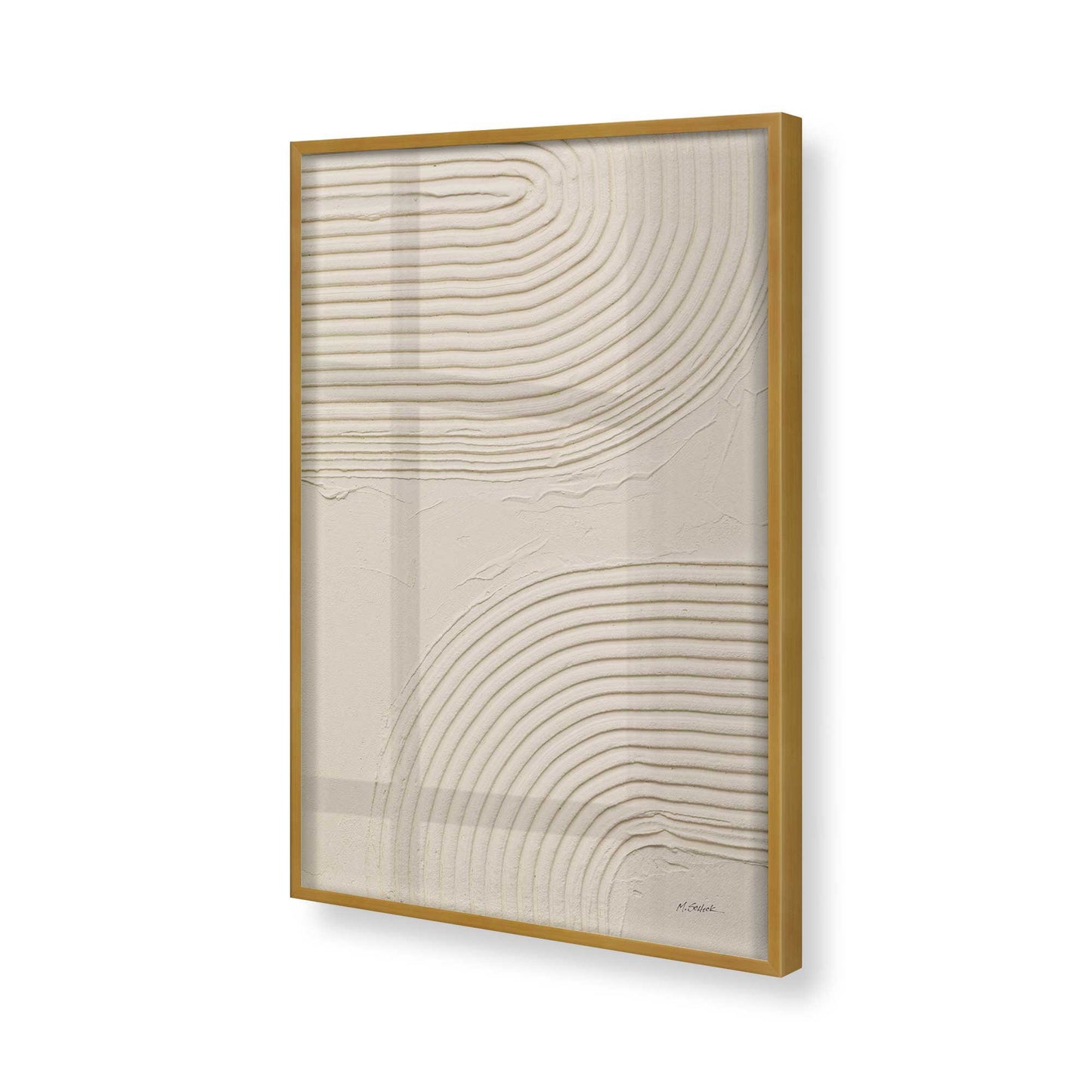 [Color:Polished Gold], Picture of art in a Polished Gold frame of the corner