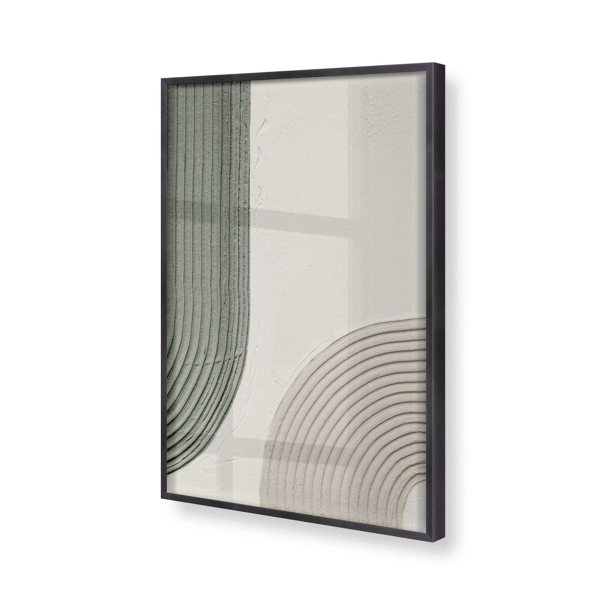 [Color:Weathered Zinc], Picture of art in a Weathered Zinc frame of the corner