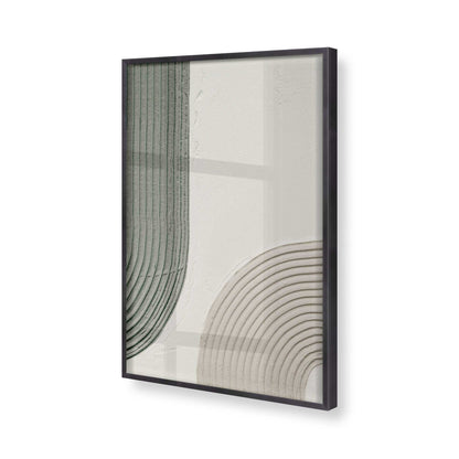 [Color:Weathered Zinc], Picture of art in a Weathered Zinc frame of the corner