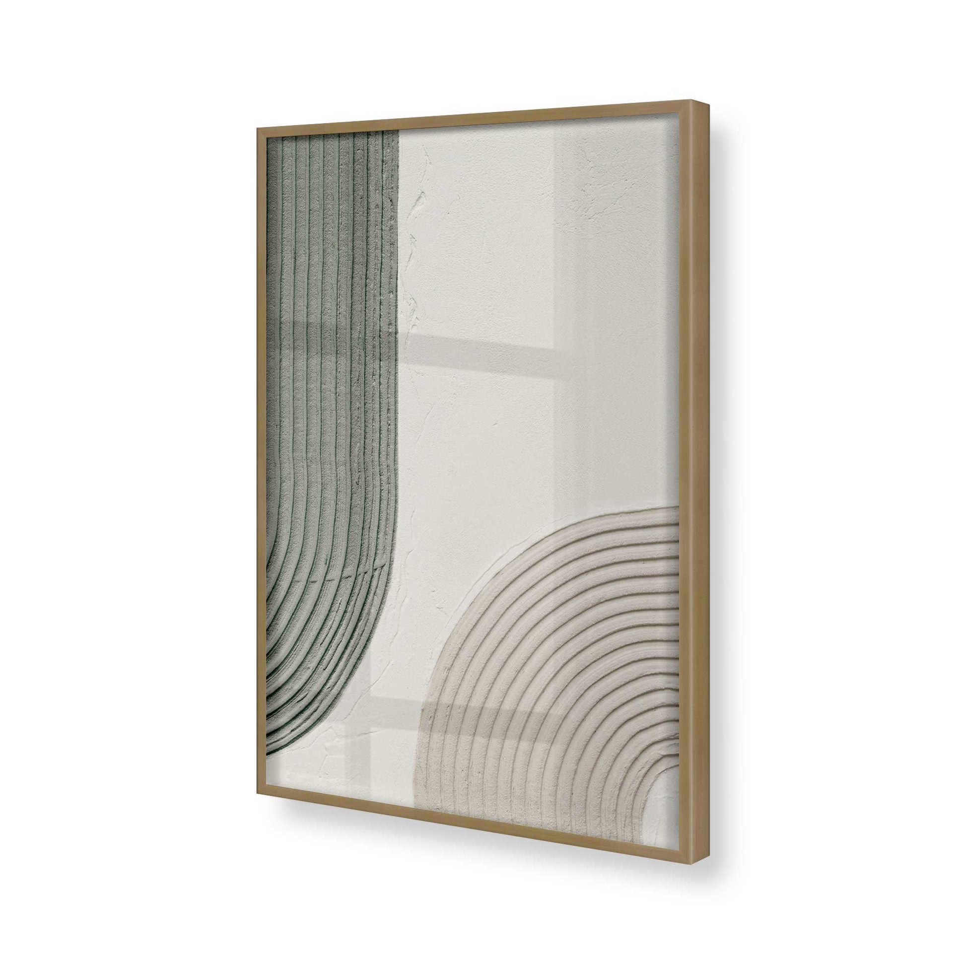 [Color:Brushed Gold], Picture of art in a Brushed Gold frame of the corner