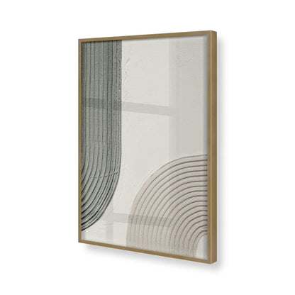 [Color:Brushed Gold], Picture of art in a Brushed Gold frame of the corner