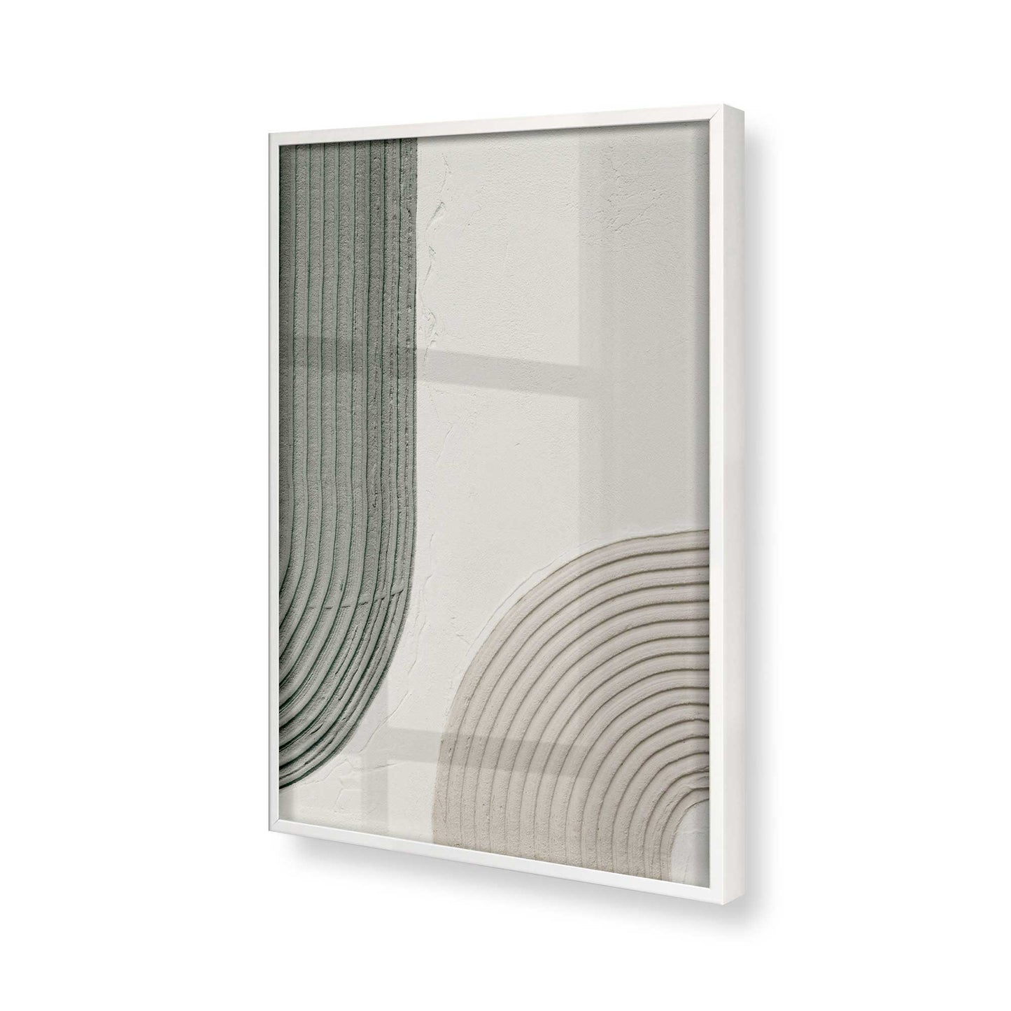 [Color:Opaque White], Picture of art in a Opaque White frame of the corner