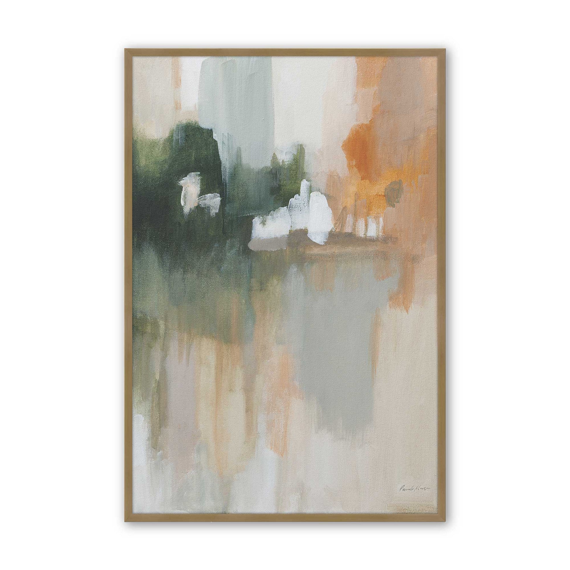 [Color:Brushed Gold], Picture of art in a Brushed Gold frame